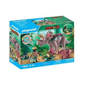 Playmobil Triceratopsfamilj