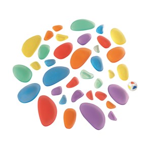 Transparenta regnbågsstenar 36st 