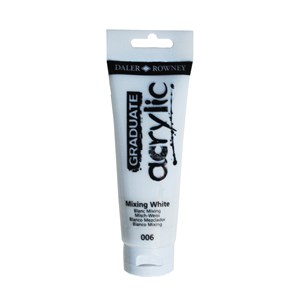Graduate Akrylfärg 120 ml Blandvit
