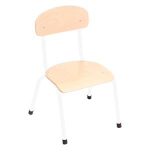 Barnstol Lotta sh. 26 cm, vit stomme