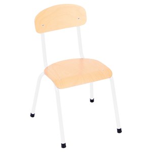 Barnstol Lotta sh. 31 cm, vit stomme