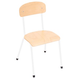 Barnstol Lotta sh. 35 cm, vit stomme