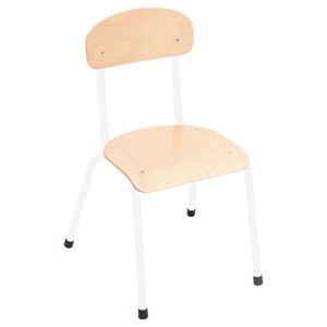 Barnstol Lotta sh. 38 cm, vit stomme