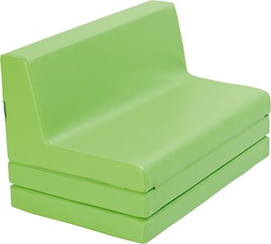Mjuklek soffa hopfällbar, grön  