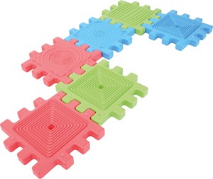 Sensoriska pusselgolvplattor set