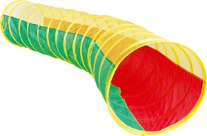 Lektunnel gulgrönröd L 280 cm