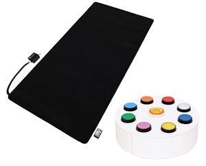 Ljussensorisk matta med färgkonsol 200x100 cm