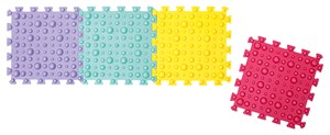 Massagematta pusselbit 32x32 cm 4 st