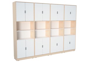 Quadro Förvaring set 121, björkstomme