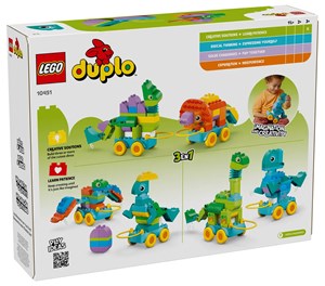 LEGO® DUPLO 3-i-1 Dinosaurier på hjul 10451