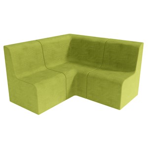 Mjuklek Sunny Hörnsoffa 1-hörn-1, grön