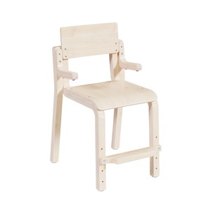 Barnstol Emmi arm+fot sh.38 cm, björklaminat