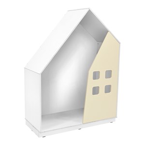 Quadro Lekhus med fönster elfenben, vit stomme