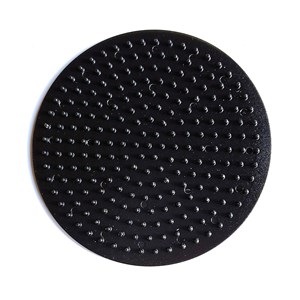 Nabbiplatta Midi rund Ø 9 cm 5 st svart