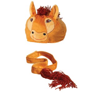 Djurmössa och svans ponny