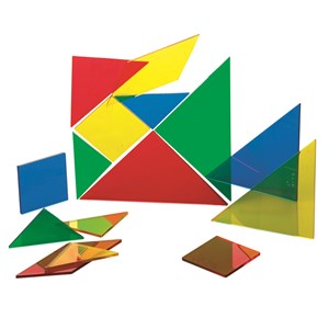 Tangram transparent 28 delar