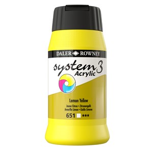 Akrylmaling System 3 sitrongul 500 ml