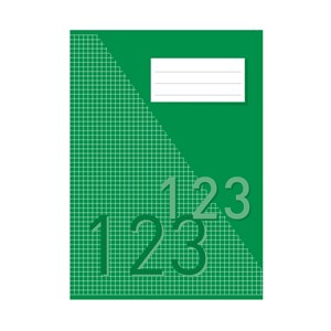 Regnebok A4 grønn 5 x 5 mm 10 stk.