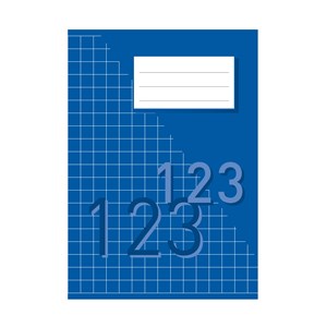 Räknehäfte A5 blå 10 x 10 mm 25 st