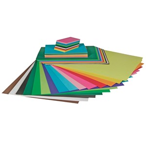 Gladkartong 15 farger, 180 g 750 ark