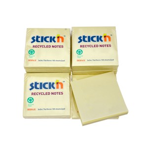 Notisblokk Recycle 75 x 75 mm 12 blokker