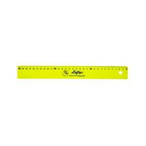 Plastlinjal 30 cm för vänsterhänta