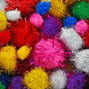 Pom Pom metallic 100 stk.