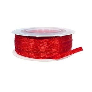 Satengbånd Rødt 3 mm x 30 m