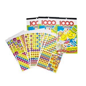 Klistremerker Smiley 3000 stk.
