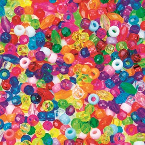 Plastperler blandet 5300 stk. i pose