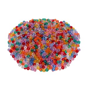 Kongoperler gjennomsiktige 1000 stk.