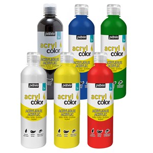 Hobby/akrylmaling 6 x 500 ml