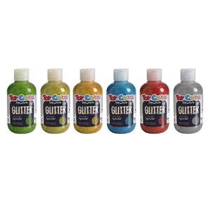 Glittermaling 6 x 250 ml