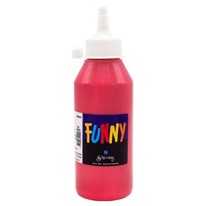 Vindusmaling Funny rød 250 ml