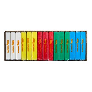 Modelleire plastilina 350 g x 15 blokker