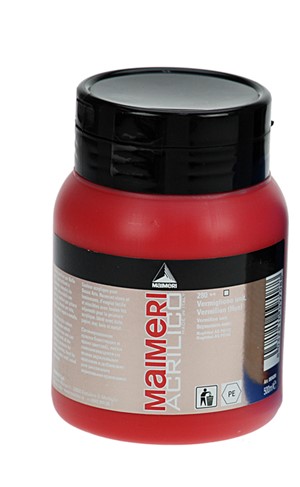 Acrillo akrylmaling vermillion 500 ml