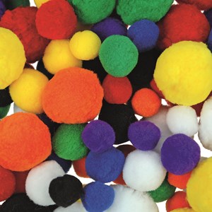 Pom Pom-baller 500 g 1000 stk.