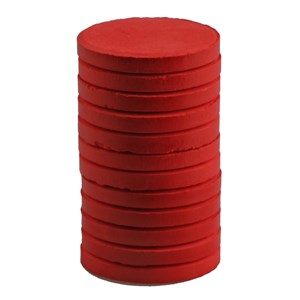 Färgblock röd 4 x 30 mm 12 st
