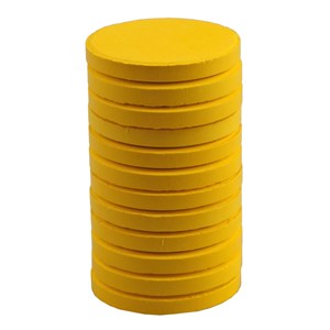 Färgblock gul 4 x 30 mm 12 st