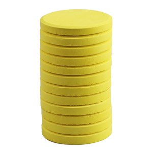 Färgblock citrongul 4 x 30 mm 12 st