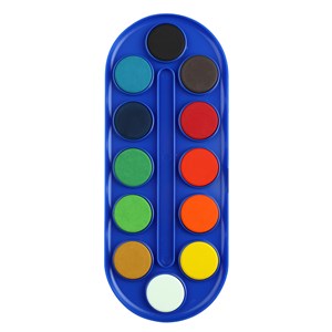 Plastpalett med 12 färgblock 30 mm