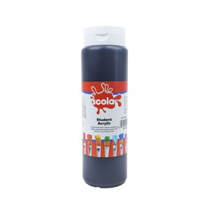 Akrylmaling Scola svart 500 ml