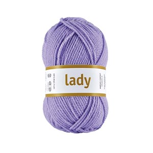 Lady Garn lilla 50 g