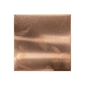 Kobberplate 10 x 10 cm tykkelse 1 mm