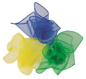 Jonglerings-scarfs 3 olika