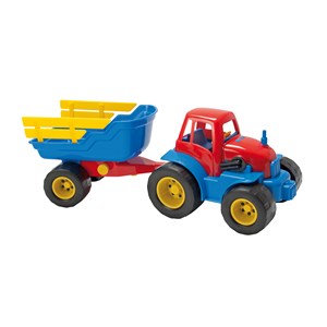 Traktor med tilhenger 42 cm