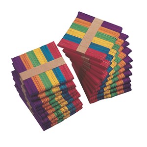 Glasspinnar, färgade, 1000 st