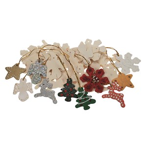 Trefigurer julemotiver 50 stk.
