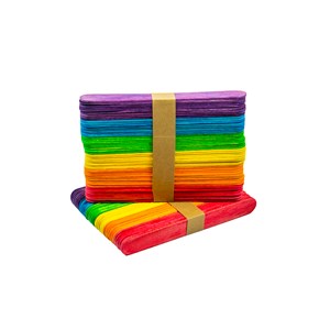 Glasspinnar Jumbo färgade 100 st