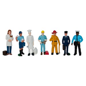 Figurer 7 olika yrken